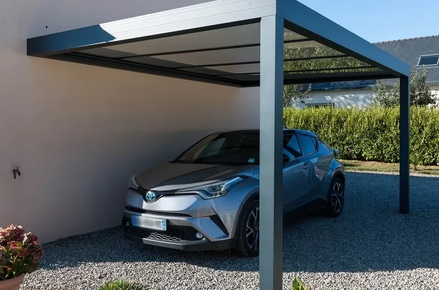 Installation de carport Eleance avec Atempora