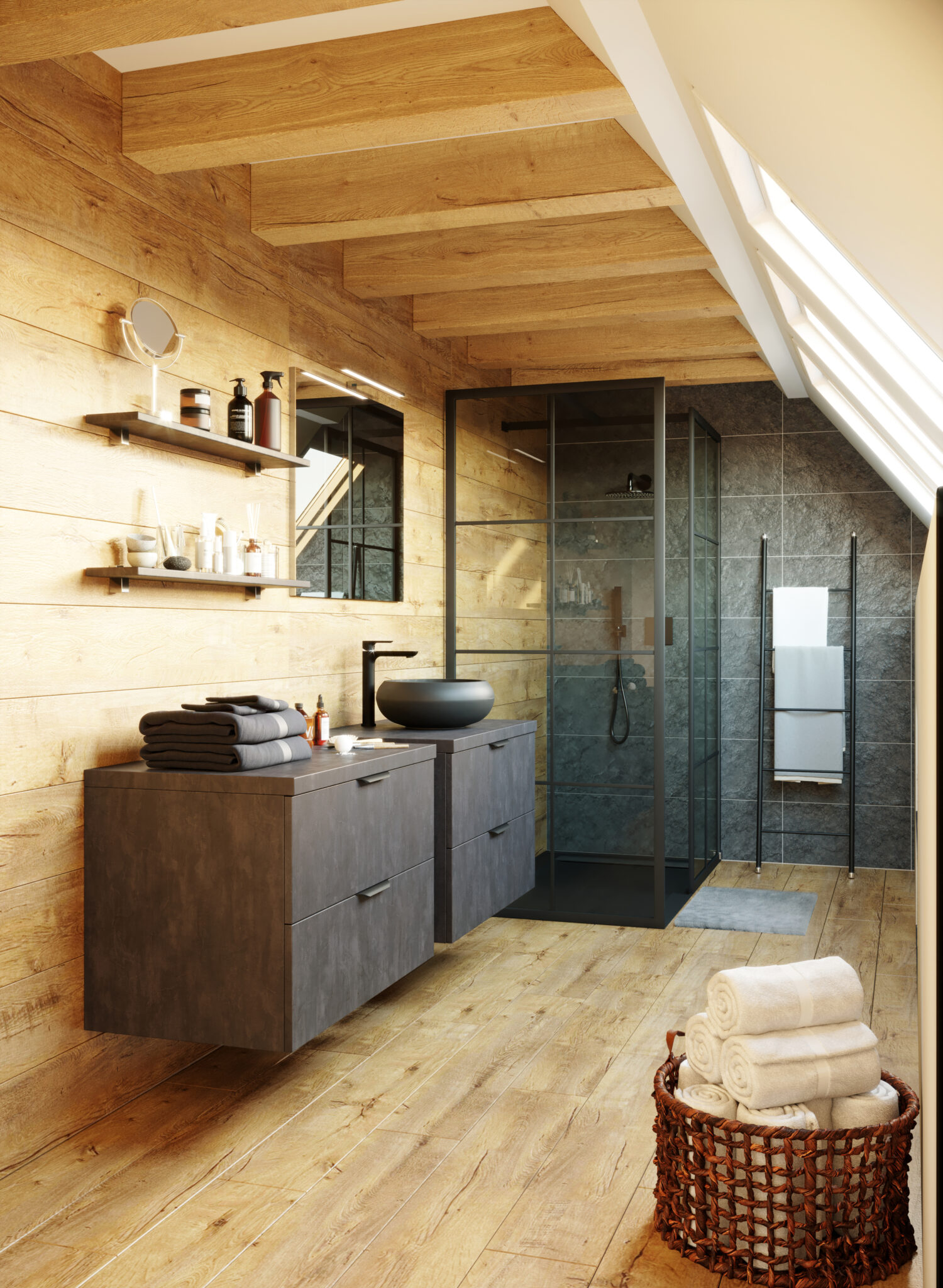 Douche à l'italienne