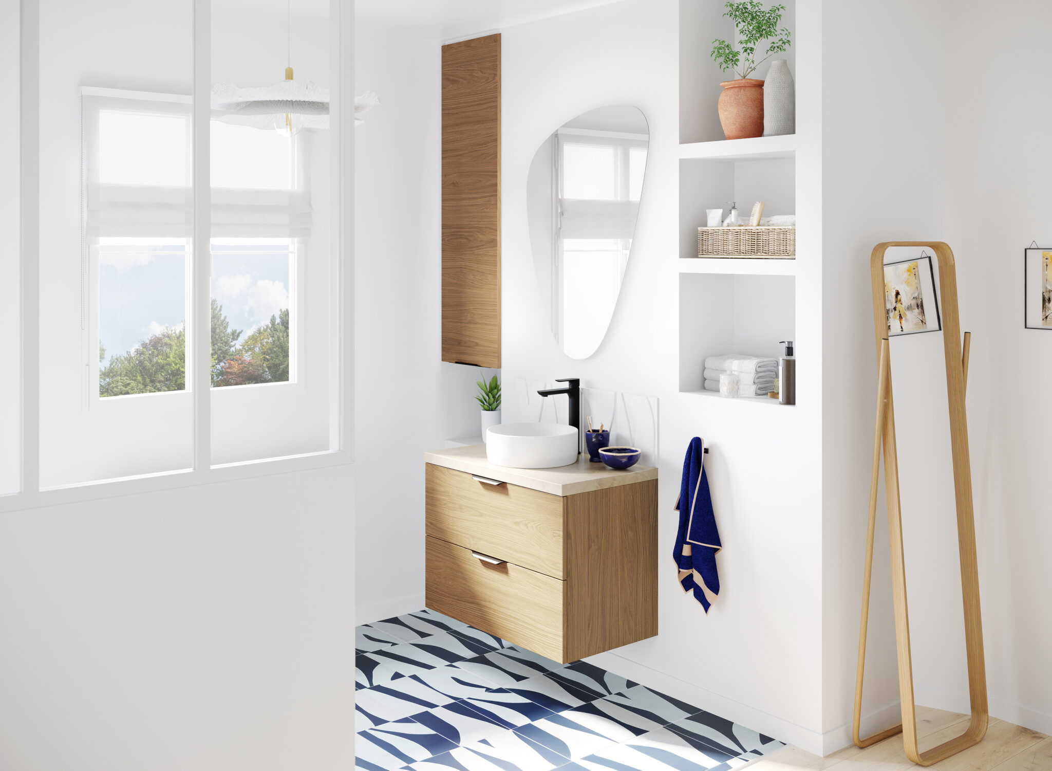 Douche à l'italienne