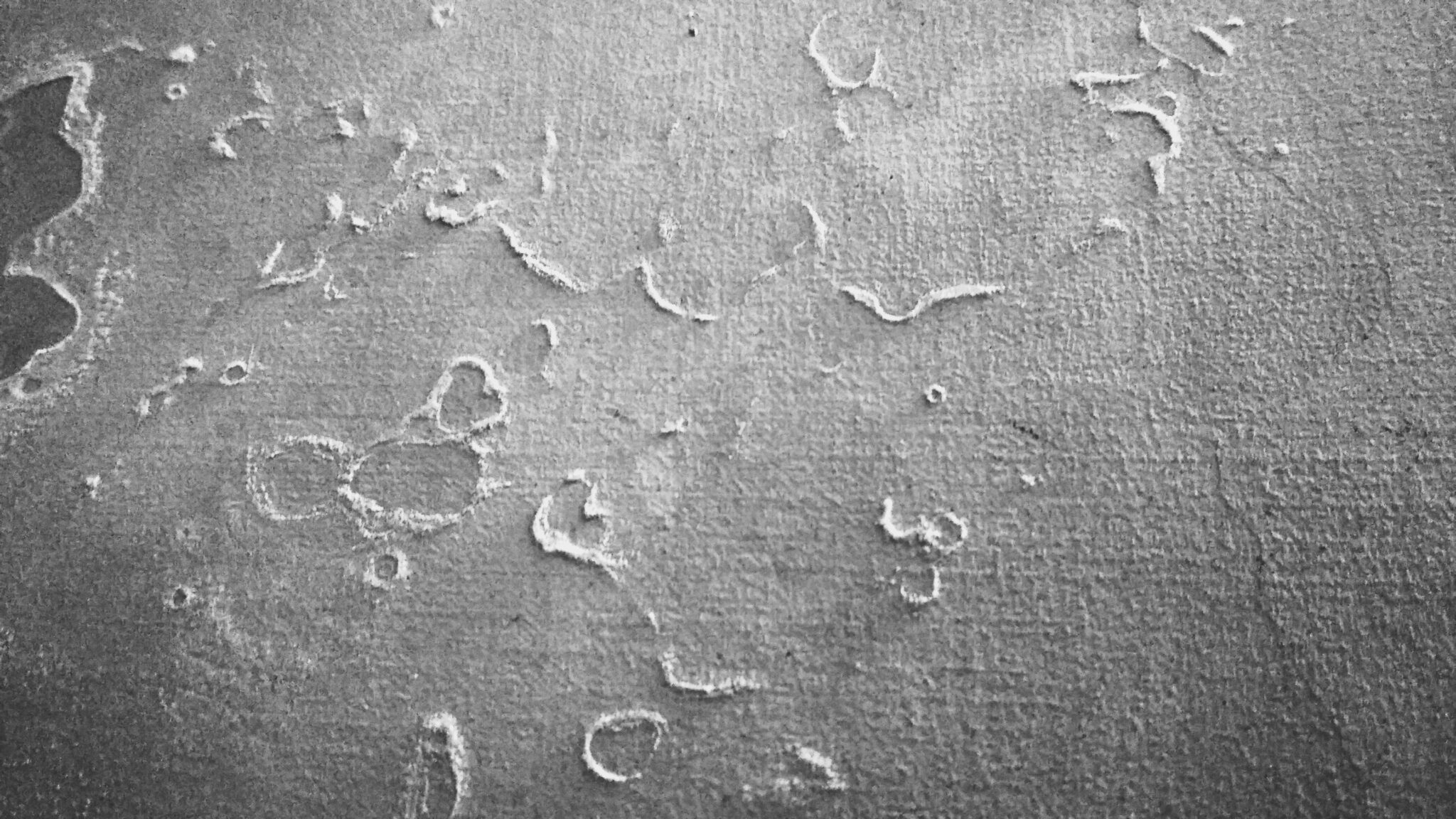 Tache blanche sur la facade